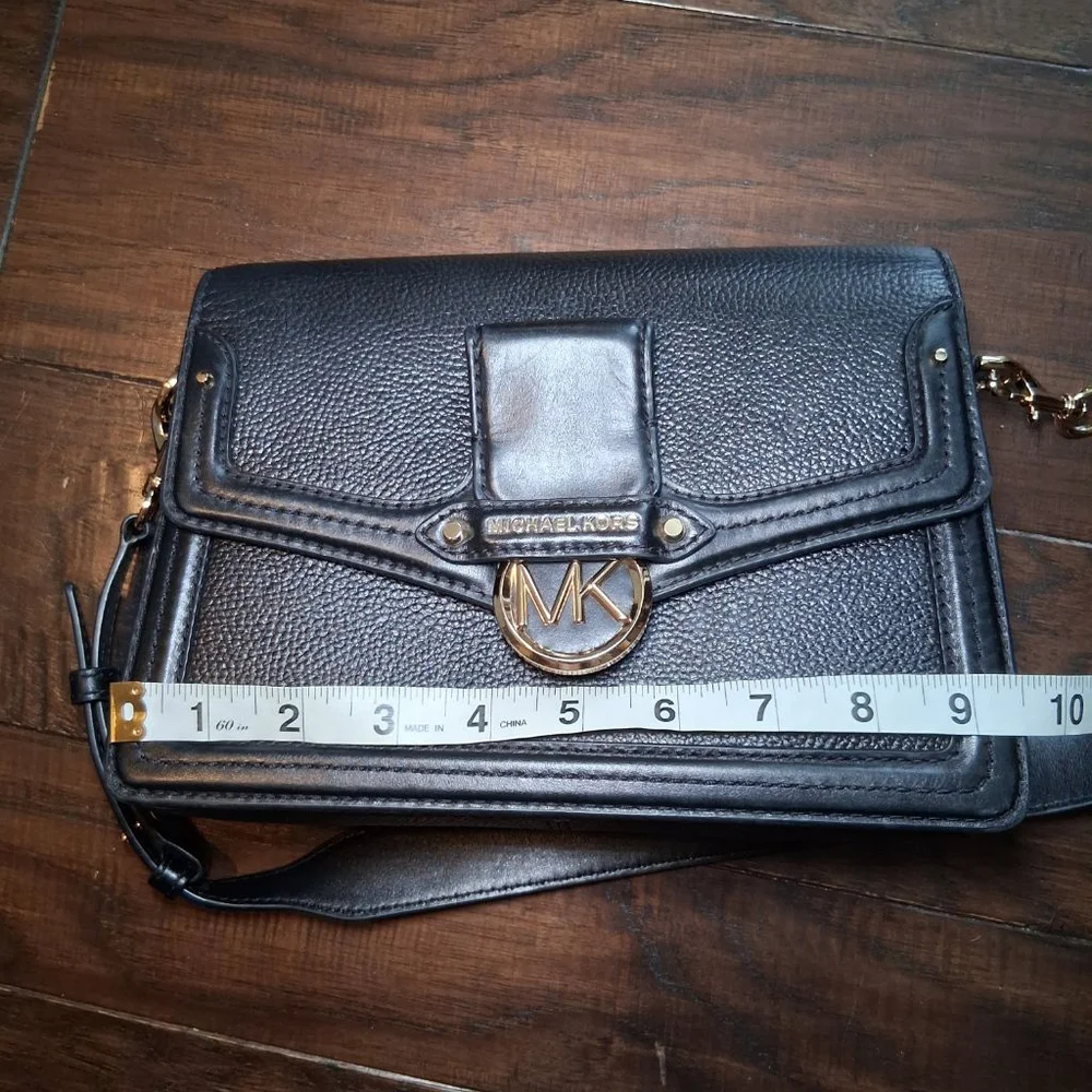 Michael Kors Jessie Pebbled Leather Shoulder Bag